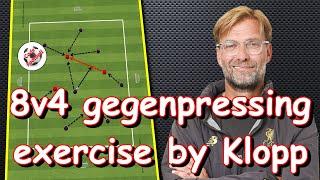 8v4 gegenpressing exercise by Jurgen Klopp!