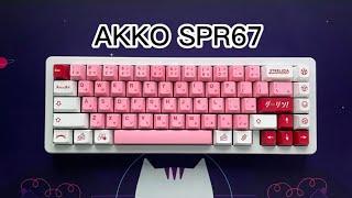 Akko SPR67 Build Video with Taroball switches Sound test