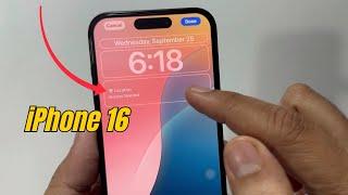 How to Add widget on iPhone 16 lock screen