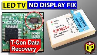 LED TV Screen Black (No Picture) Fix: EEPROM Data Recovery Using EZP2023+ Programmer