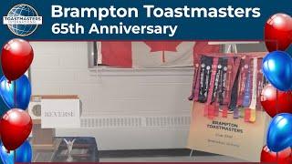 Brampton Toastmasters - 65th Anniversary