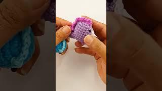 pamazing crochet dinosaur keychain #amigurumi #shorts #crochet