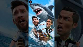 Ronaldo Saves Messi from a Giant Shark!  | Epic Fishing Adventure Gone Wrong!