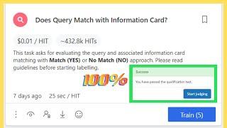 How to qualify 'Does Query Match with Information Card?'. UHRS HIt App Qualification.