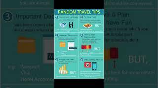 Random TRAVEL tips