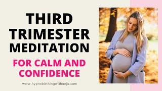 THIRD TRIMESTER PREGNANCY MEDITATION (calming & soothing) Guided Pregnancy Meditation 3rd Trimester