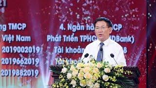 Bộ trưởng Tài chính Hồ Đức Phớc phát biểu tại Lễ ra mắt Quỹ vaccine phòng chống Covid-19