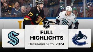 NHL Highlights | Kraken vs. Canucks | December 28, 2024