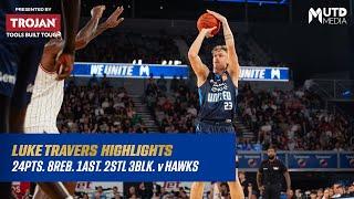 Luke Travers Highlights: 24pts 8reb 1ast 2stl 3blk - NBL24 Playoffs Game 1 v Hawks