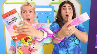 FIX THIS SLIME WHILE HANDCUFFED CHALLENGE ! slimeatory #651