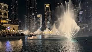 [4k] Dubai's Iconic Fountain Show | Dancing Waters at Dubai Fountain | Burj Khalifa's Marvel #dubai