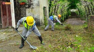 Anonymous people helped her clean up after 20 years returning to her house