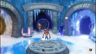 Crash Bandicoot 2 Cortex Strikes Back 100% Walkthrough Komodo Brothers Boss