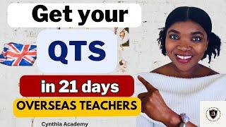 Dear Teachers, get your QTS in 21 days to teach in the UK: Requirements to apply