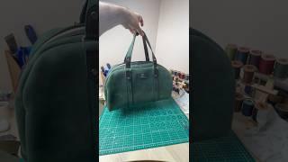 Дорожная сумка ручной работы #ручная_работа #натуральнаякожа #handmade #leathercraft #asmr #асмр