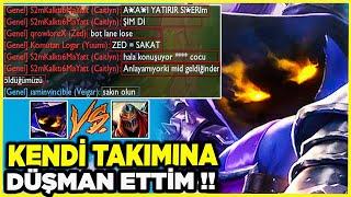 KARŞI TAKIMI BİRBİRİNE DÜŞÜRDÜM !! VEİGAR VS ZED !! | Ogün Demirci