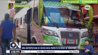 Área Metropolitana de Cúcuta inicia proyecto en rutas de transporte