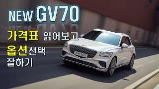 NEW GV70 가격표 읽어보고 옵션선택 잘하기