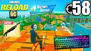 Apex Pro TKL ASMR  58 Kills Solo vs Squads  Satisfying Keyboard OG Fortnite Reload 540 FPS 4K