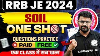 Soil Mechanics In ONE SHOT Questions Practice | RRB JE Civil Engineering Classes | Soil Mechanics