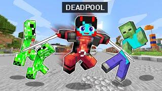 Playing as DEADPOOL in Minecraft!