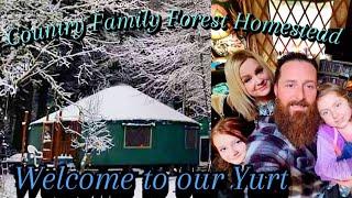 Welcome To Our Off The Grid Yurt Homestead Up In The Forests Of The Oregon Mountains! Complete Build