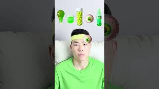 [ASMR]|  Green-themed Mukbang | Perfect for Sleep#immersive #asmr #asmrsounds  #funny