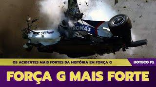 Os 11 ACIDENTES com "mais FORÇA G" da F1