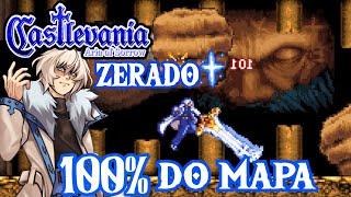 Castlevania Aria of Sorrow - ZERADO 100% do MAPA - Metroidvania de GBA