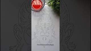 Hanuman ji drawingllJay bajrang bali do subscribe channel.#hanuman #bajrangbali #drawing #shorts