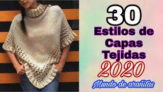 30 CAPAS tejidas a crochet y dos agujas ESTILOS 2020