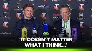 Bellamy addresses Storm's controversial no-try call  | Grand Final Press Conference | Fox League