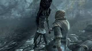 How Dragonborn and Ebony Warrior fights according to lore. Skyrim Anniversary Edition