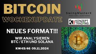 KRYPTO Wochenupdate KW45/46 | Neues Format | Wir analysieren für dich Bitcoin, Etherium und Solana