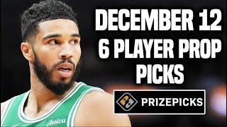 NBA PRIZEPICKS TODAY | 6 BEST PROP PICKS | THURSDAY | 12/12/2024 | BEST PROPS | NBA BETTING |