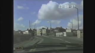 No 15.  Dashcam 1990 Style...A Drive Around Castleford, Town Centre 8.4.90.