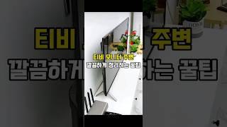 티비 모니터 주변 깔끔하게 정리하는 꿀팁 #살림꿀템