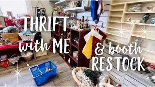 Thrift With Me | Booth Restock |Vintage Home Decor 