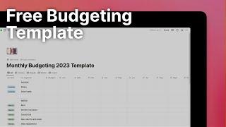 FREE Money saving budget tracking template!