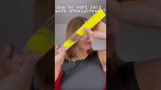 How to curl hair with a straightener? Here comes the tutorial! #hairtutorial #straightener #curlhair