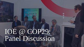 IOE @ COP29: Panel "Means of implementation for the transition: A new priority for business"