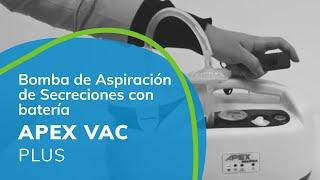 Bomba de Aspiración de Secreciones con Batería APEX VAC PLUS