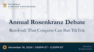 Annual Rosenkranz Debate [2024 NLC]