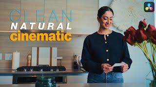 Master CLEAN, NATURAL, and CINEMATIC Color Grading in DaVinci Resolve - Tutorial