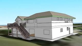 New House & Balcony Rendering v1.37 Sketchup 3D Animation