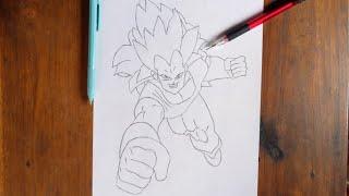 Drawing Vegeta Ssj3 From Dragon Ball