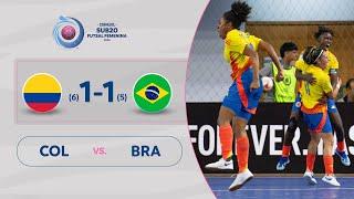 COLOMBIA vs. BRASIL [1 (6) - (5) 1] | RESUMEN | CONMEBOL SUB20FSFEM |  FINAL