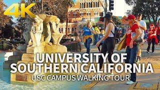 LOS ANGELES - University of Southern California, USC Campus Walking, California, USA, Travel, 4K UHD