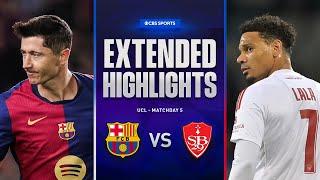 Barcelona vs. Brest: Extended Highlights | UCL League Phase MD 5 | CBS Sports Golazo