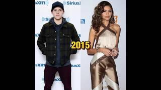 Tom Holland Vs Zendaya Through The Years  #shorts #tomholland #zendaya